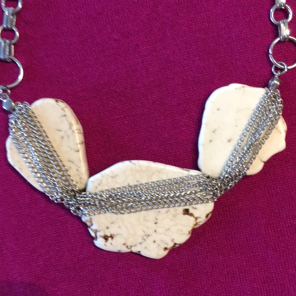MOVING SALE! Stone and chain necklace